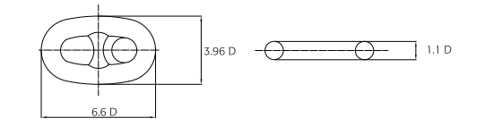 u2 & u3 steel stud link anchor chain