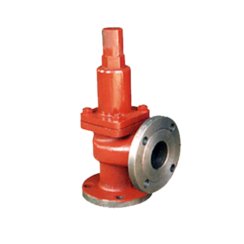 marine cast iron angle safety valve white background