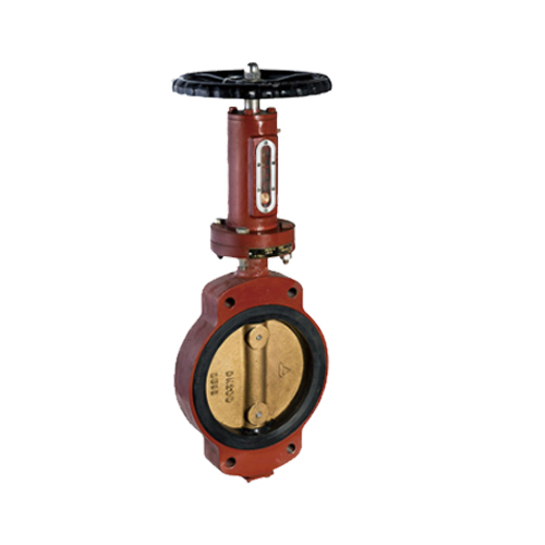 marine center pivoted screw drive manual butterfly valve white background