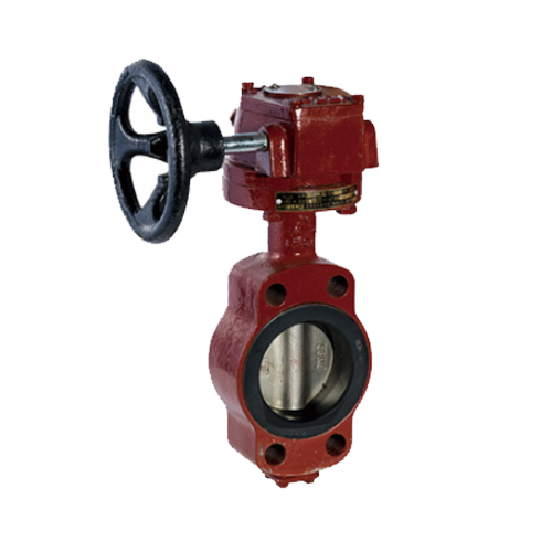 marine center pivoted worm drive manual flange butterfly valve c type white background