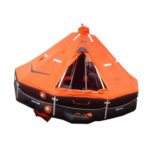 d type davit launched life raft