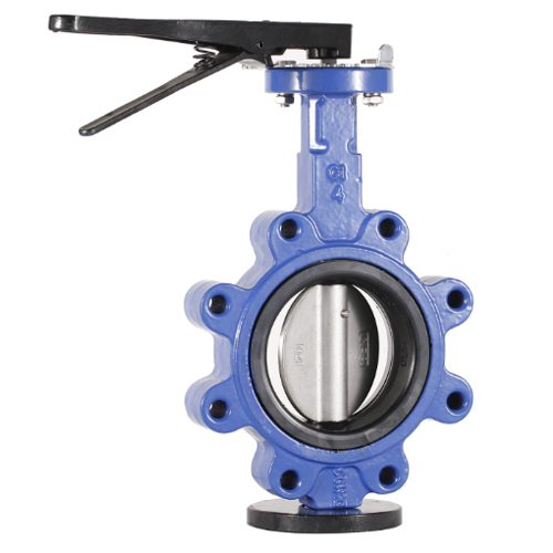d7l1x lug type butterfly valve white background