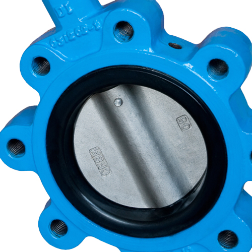 d7l1x lug type butterfly valve white background