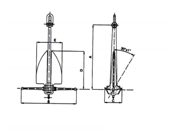 gb11579 89 light weight anchor