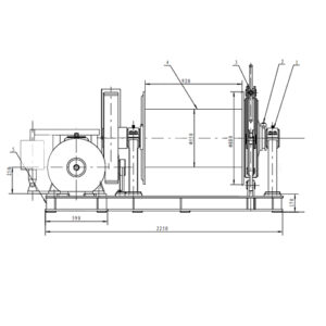 marine electric mooring winch