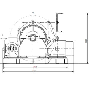 marine electric mooring winch