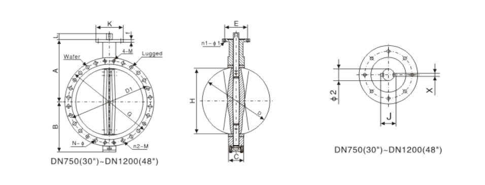 marine ud series hard seated butterfly valve