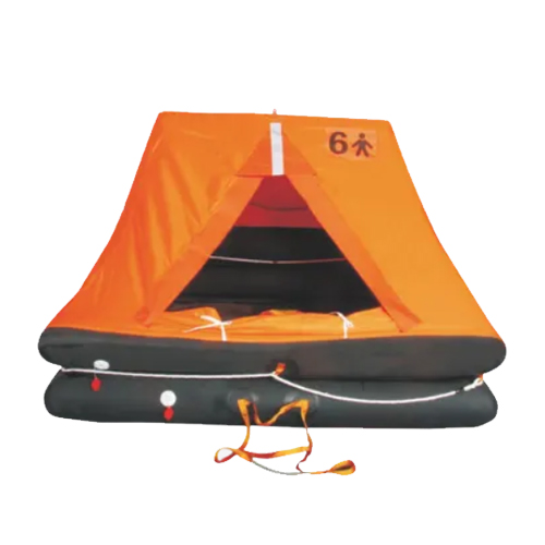 throwing type inflatable fishing life raft