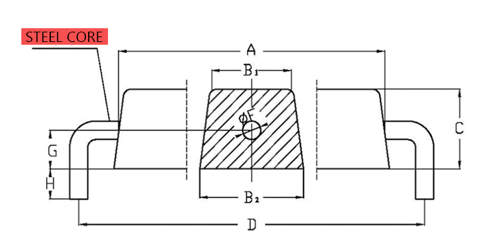 aluminum anode for offshore platform